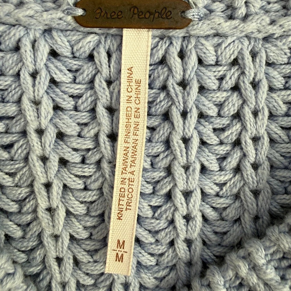 NWT Free People Bell Song Texture-Knit Sweater Size Medium - Picture 5 of 8